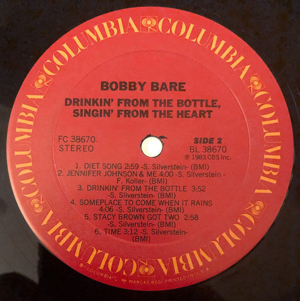 Drinkin' From The Bottle, Singin' From The Heart - secondary