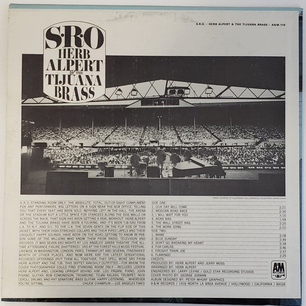 Herb Alpert & The Tijuana Brass - S.R.O.
