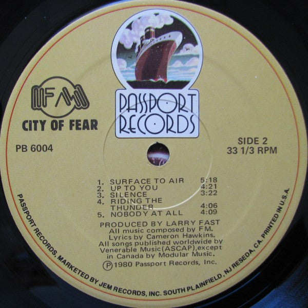 FM - City Of Fear