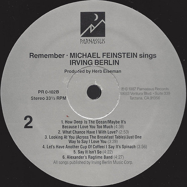 Remember: Michael Feinstein Sings Irving Berlin - secondary