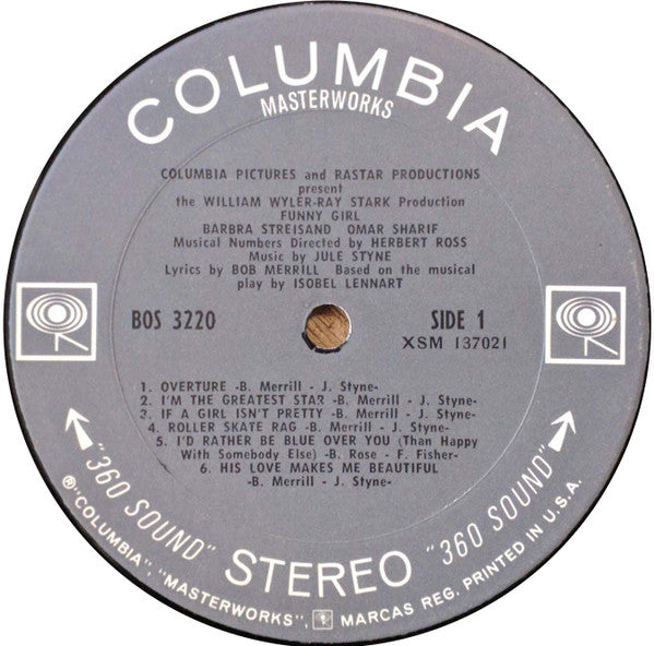 Jule Styne, Bob Merrill, Barbra Streisand, Omar Sharif - Funny Girl (The Original Sound Track Recording)