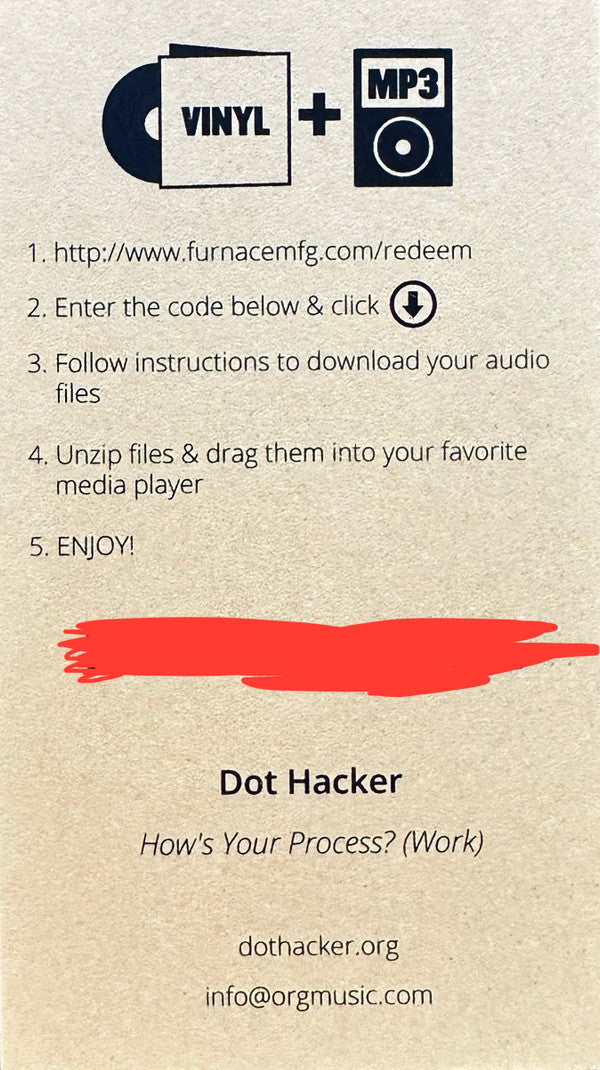 Dot Hacker - How's Your Process? (Work)