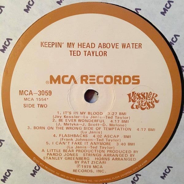 Ted Taylor - Keepin' My Head Above Water