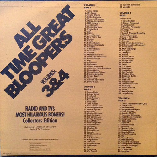 Kermit Schafer - All Time Great Bloopers Vol. 3 & 4