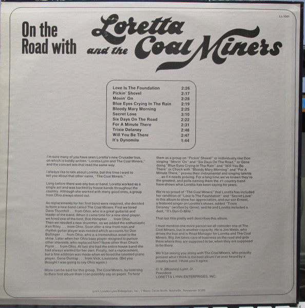 On The Road With Loretta And The Coal Miners - secondary