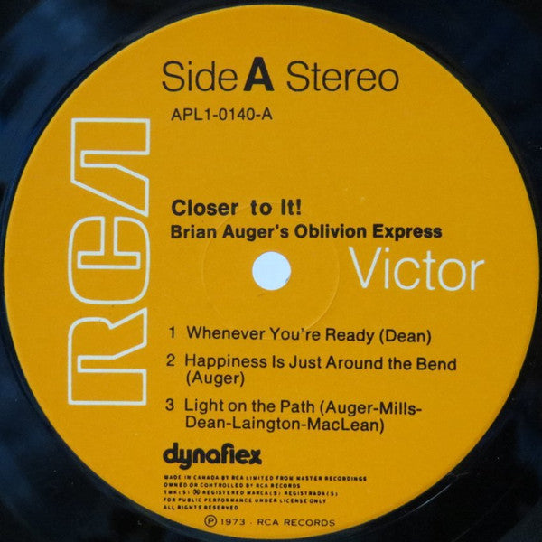 Brian Auger's Oblivion Express - Closer To It!