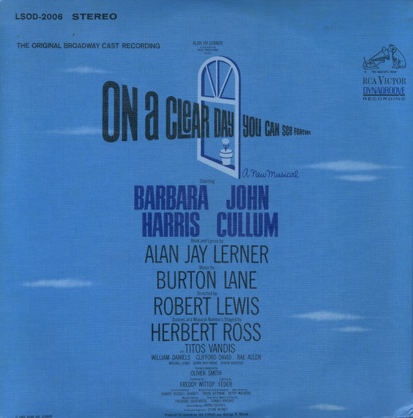 Barbara Harris (2), John Cullum - On A Clear Day You Can See Forever (Original Broadway Cast Recording)