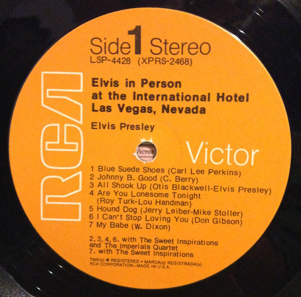 Elvis In Person At The International Hotel Las Vegas, Nevada - secondary