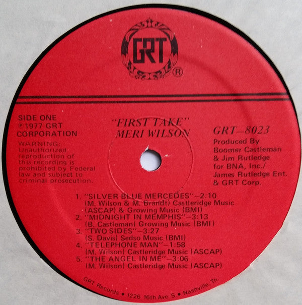 Meri Wilson - First Take