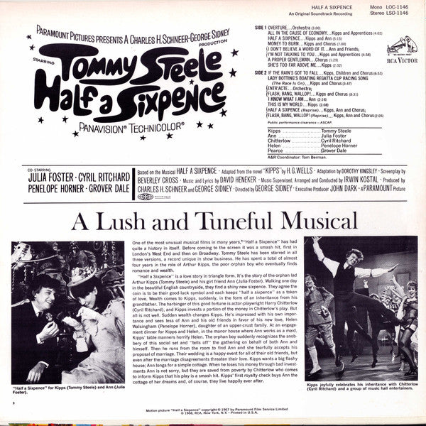 Tommy Steele - Half A Sixpence (Original Sound Track Recording)