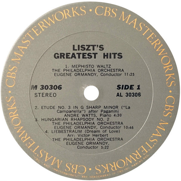 Franz Liszt, Leonard Bernstein, André Watts, Eugene Ormandy, Ivan Davis - Liszt's Greatest Hits