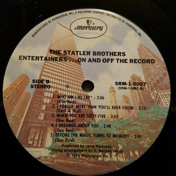 The Statler Brothers - Entertainers...On And Off The Record