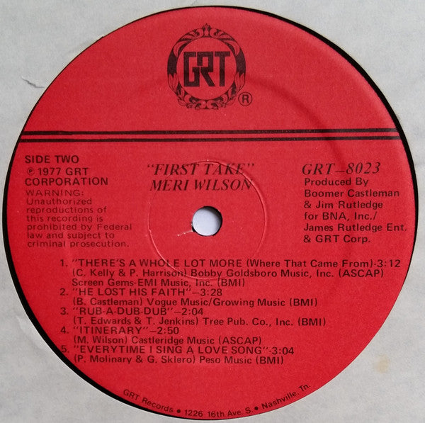 Meri Wilson - First Take