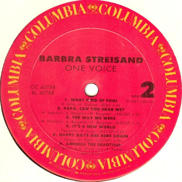 Barbra Streisand - One Voice