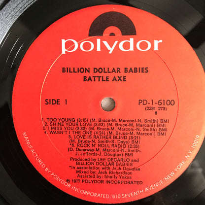 Billion Dollar Babies - Battle Axe