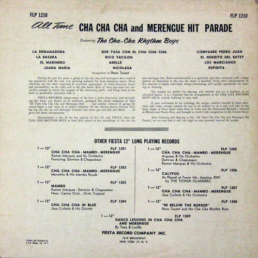 All Time Cha-Cha-Cha And Merengue Hit Parade - secondary