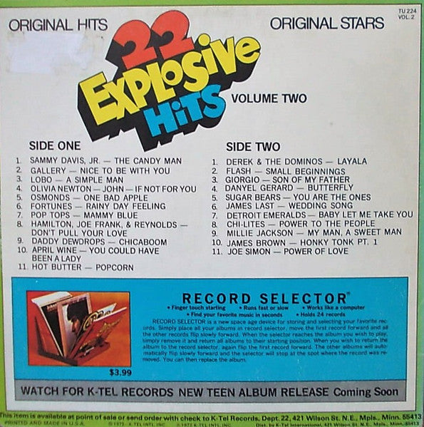 22 Explosive Hits, Vol 2 - secondary