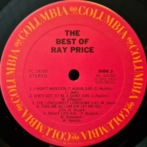 The Best Of Ray Price - secondary