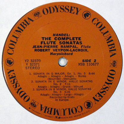 Jean-Pierre Rampal, Georg Friedrich Händel, Robert Veyron-Lacroix - Handel: The Complete Flute Sonatas