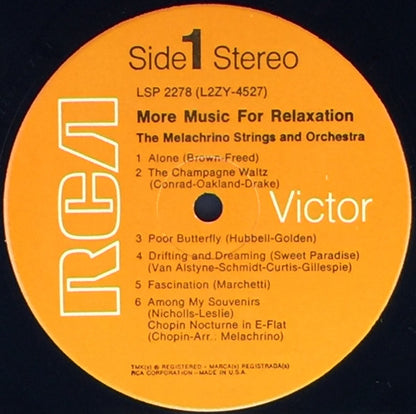 The Melachrino Strings - More Music For Relaxation