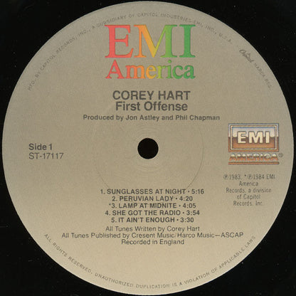 Corey Hart - First Offense