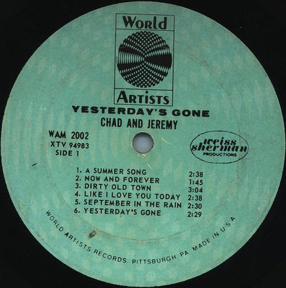 Yesterday's Gone - secondary
