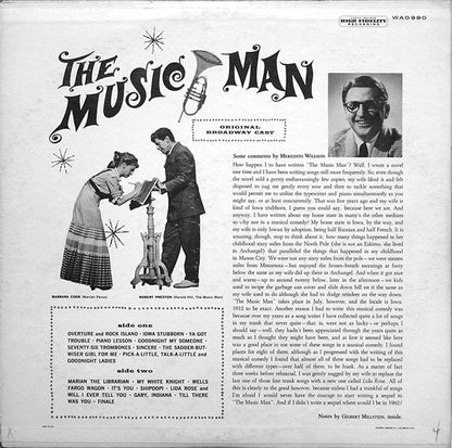 Meredith Willson - The Music Man - Original Broadway Cast