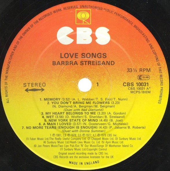 Love Songs - secondary