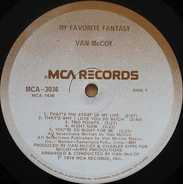 Van McCoy - My Favorite Fantasy