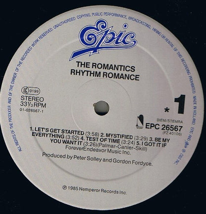 The Romantics - Rhythm Romance