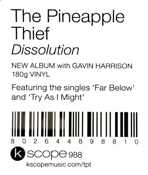 Dissolution - secondary