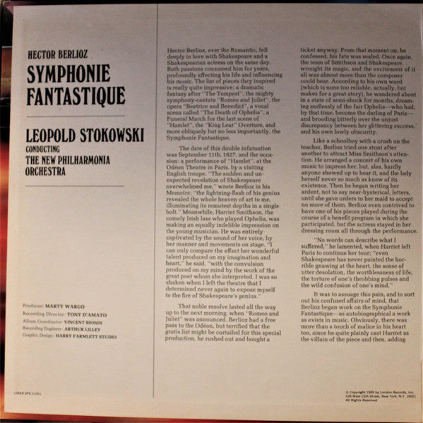 Hector Berlioz, Leopold Stokowski, New Philharmonia Orchestra - Symphonie Fantastique