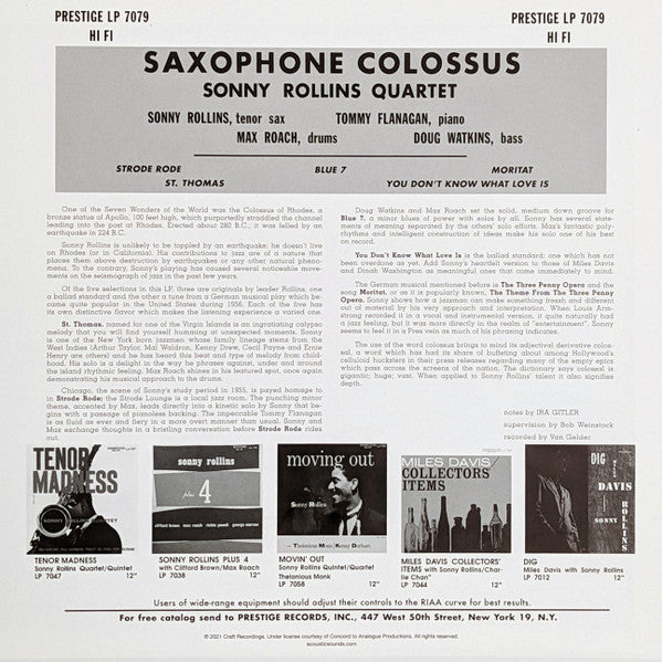 Saxophone Colossus - secondary
