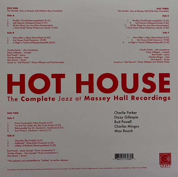 Hot House (The Complete Jazz At Massey Hall Recordings) - secondary