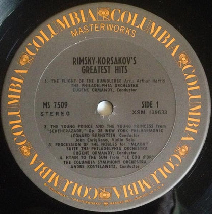 Nikolai Rimsky-Korsakov, Leonard Bernstein, The New York Philharmonic Orchestra, André Kostelanetz, Columbia Symphony Orchestra, Eugene Ormandy, The Philadelphia Orchestra - Rimsky-Korsakov's Greatest Hits
