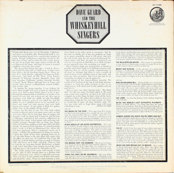 Dave Guard, Whiskeyhill Singers - Dave Guard & The Whiskeyhill Singers