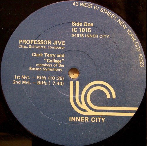 Clark Terry - Professor Jive - A Jazz Symphony By Charles Schwartz