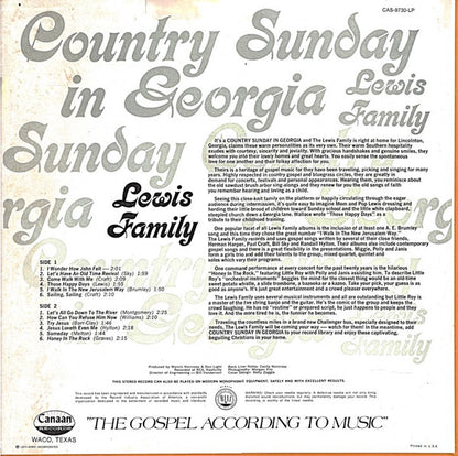 The Lewis Family - Country Sunday In Georgia