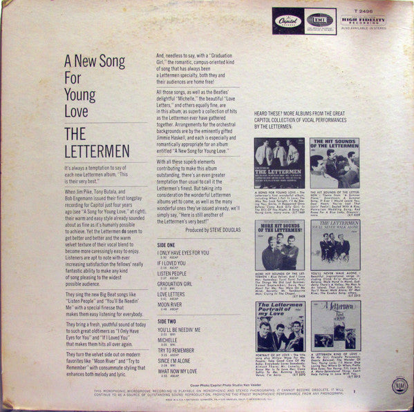The Lettermen - A New Song For Young Love