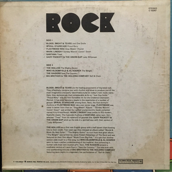 Rock - secondary