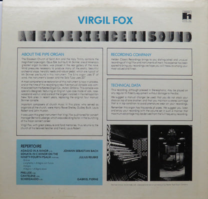 Virgil Fox - Virgil Fox Plays Reubke, Pierne And Bach