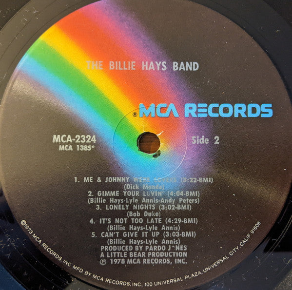 The Billie Hays Band - The Billie Hays Band