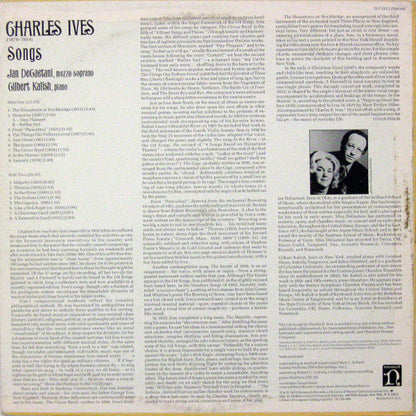 Charles Ives, Jan DeGaetani, Gilbert Kalish - Songs