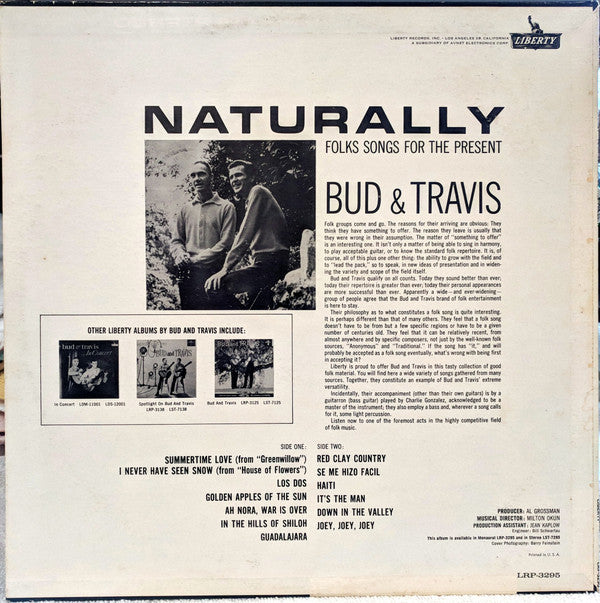 Bud And Travis - Naturally - Folk Songs For The Present