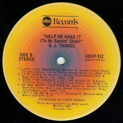 B.J. Thomas - Help Me Make It (To My Rockin' Chair)