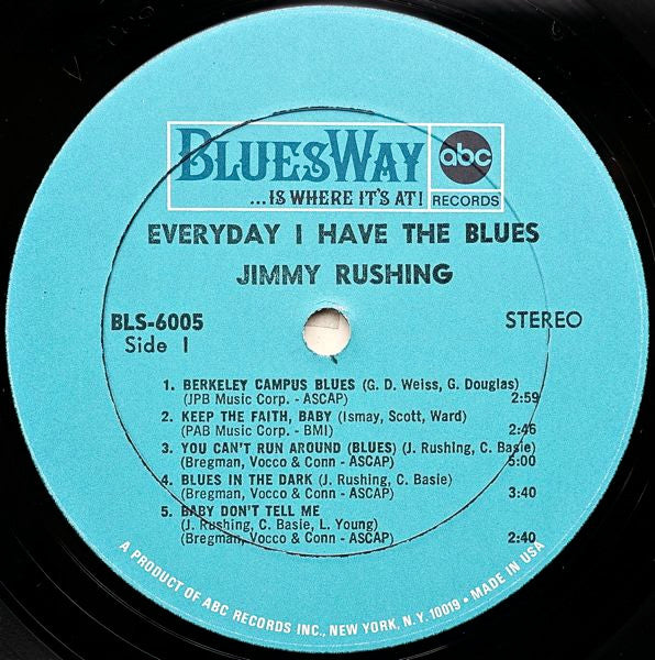 Jimmy Rushing, Oliver Nelson And His Orchestra - Every Day I Have The Blues