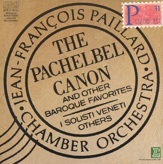 Orchestre De Chambre Jean-François Paillard, I Solisti Veneti, Various - The Pachelbel Canon And Other Baroque Favorites