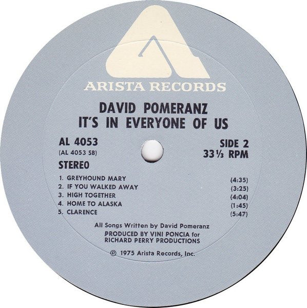 David Pomeranz - It's In Everyone Of Us