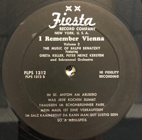 Ralph Benatzky, The Schrammel Orchestra, Greta Keller, Peter Heinz Kersten - I Remember Vienna Vol.2