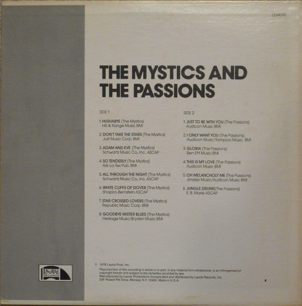 The Mystics, The Passions - The Mystics And The Passions